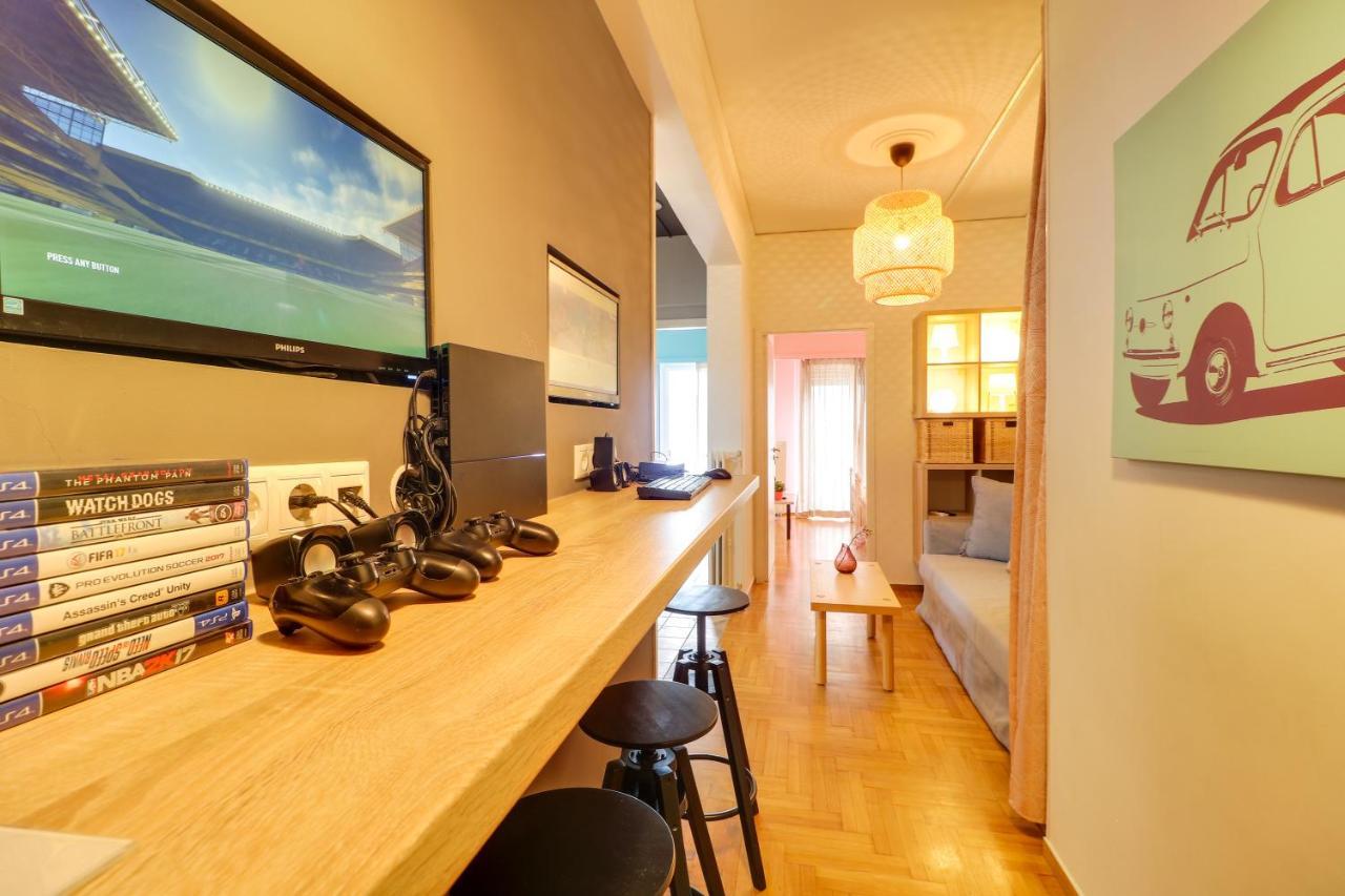 Spacious Central Flat☆3Min To Metro☆Ac|Netflix|Pc Athènes Extérieur photo