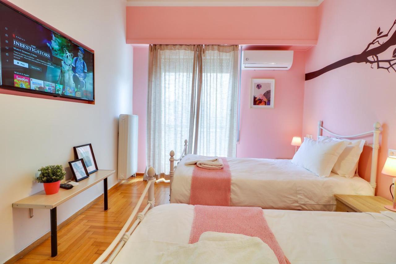 Spacious Central Flat☆3Min To Metro☆Ac|Netflix|Pc Athènes Extérieur photo