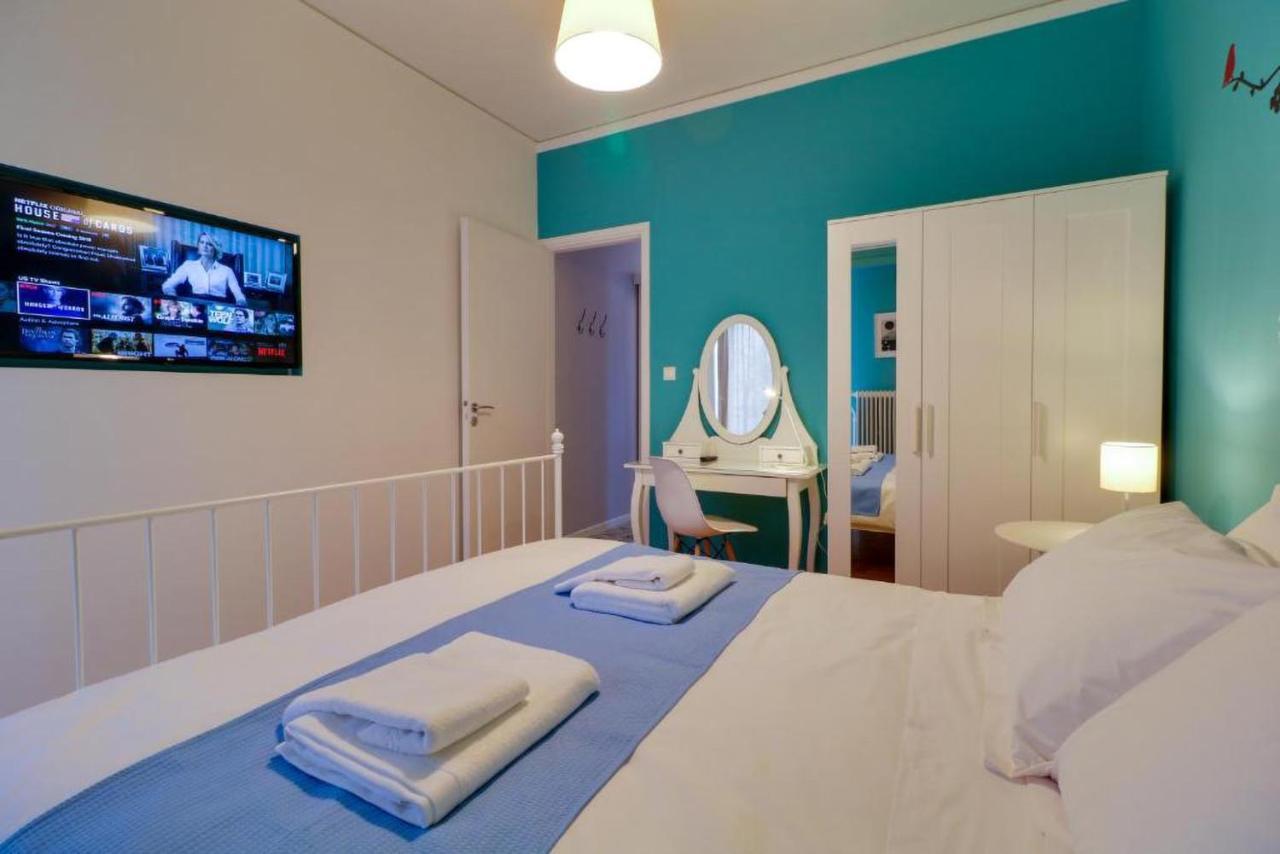 Spacious Central Flat☆3Min To Metro☆Ac|Netflix|Pc Athènes Extérieur photo